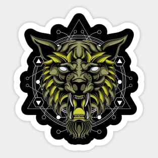 god of wolf Sticker